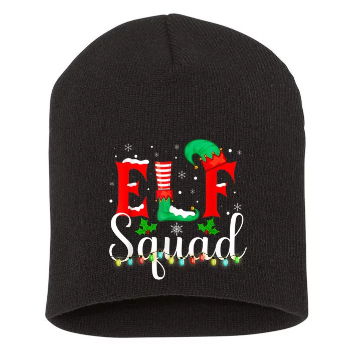 Elf Squad Christmas Matching Family Toddler Boy Girl Short Acrylic Beanie