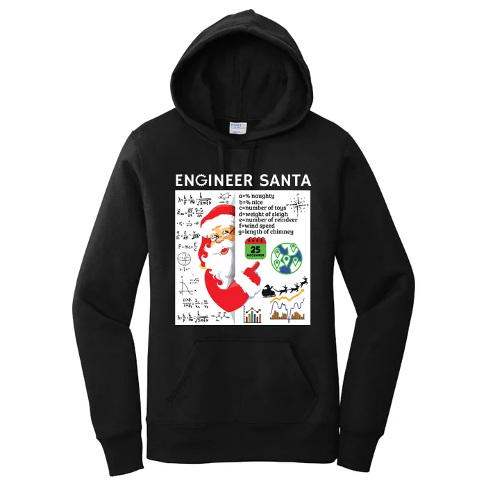 Engineer Santa Christmas Civil Chemical Engineering Student Women's Pullover Hoodie