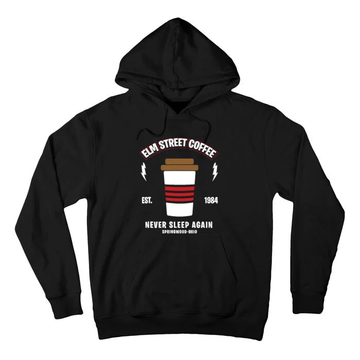 Elm Street Coffee Sleeping Freddy Funny Gift Tall Hoodie