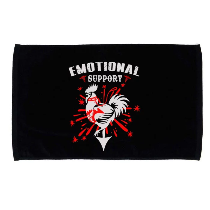 Emotional Support Chicken Emotional Support Cock Microfiber Hand Towel