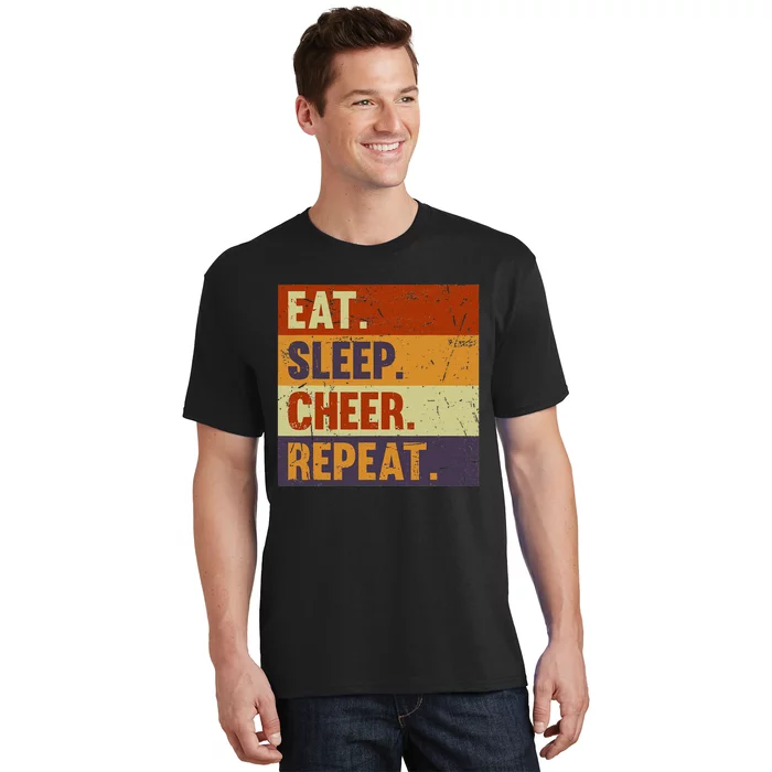 Eat Sleep Cheer Repeat Funny Cheerleading Cheerleader Cool T-Shirt