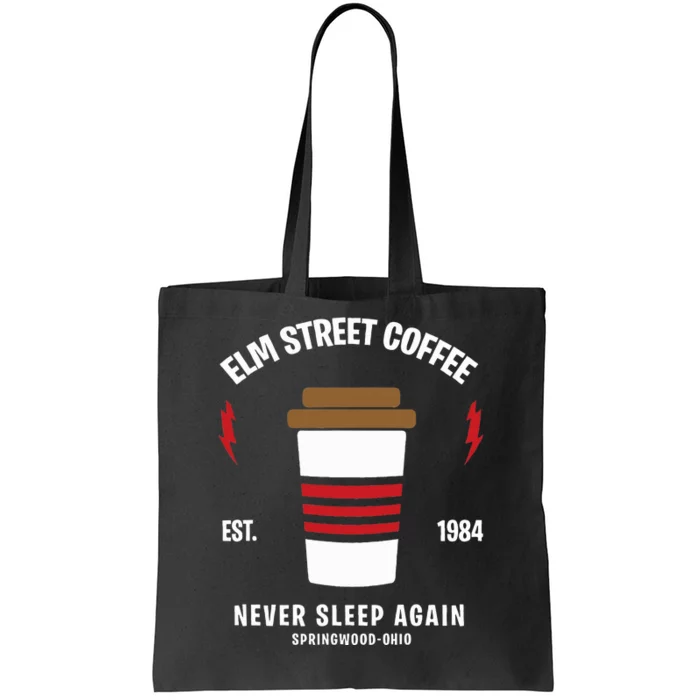 Elm Street Coffee sleeping Freddy funny gift Tote Bag