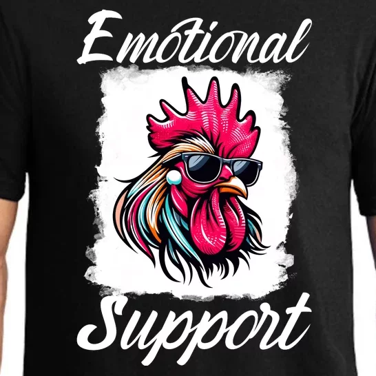 Emotional Support Chicken Cock Pajama Set