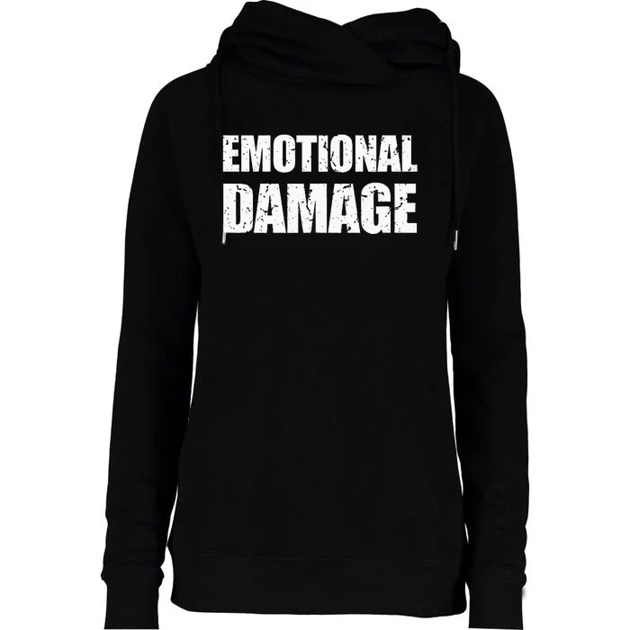 Emotional Support Coworker Womens Funnel Neck Pullover Hood