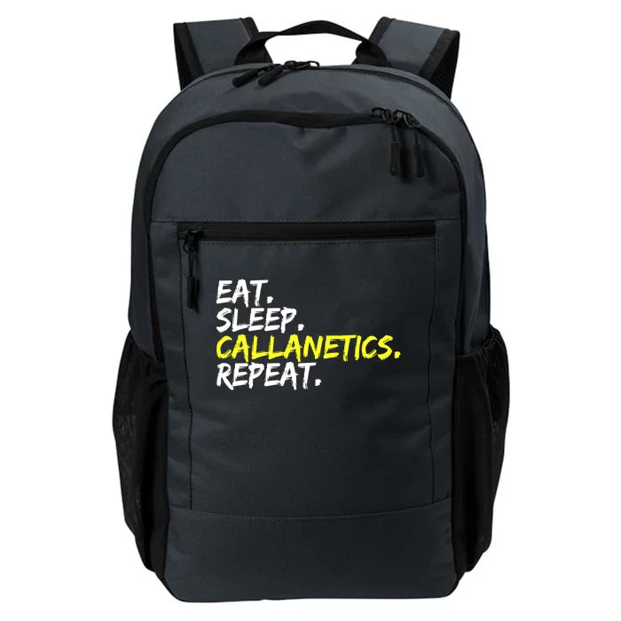 Eat Sleep Callanetics Repeat Gymnastik Gym Training Outfit Gift Daily Commute Backpack