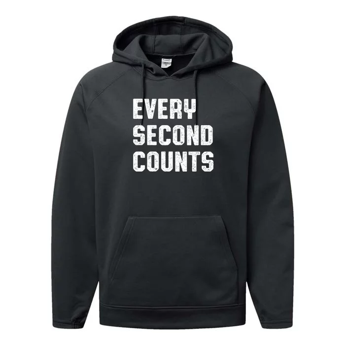 Every Second Counts Performance Fleece Hoodie