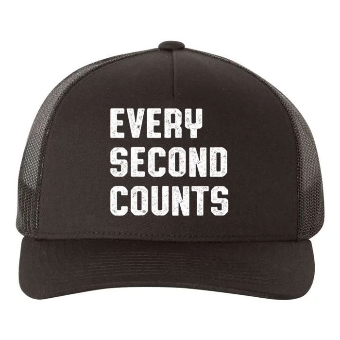 Every Second Counts Yupoong Adult 5-Panel Trucker Hat