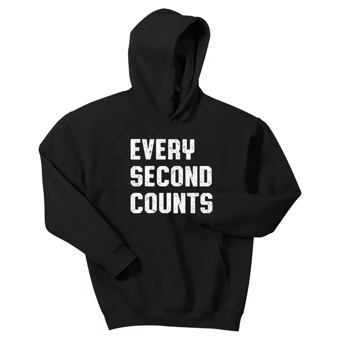 Every Second Counts Kids Hoodie