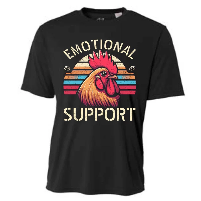 Emotional Support Chicken Cock Cooling Performance Crew T-Shirt