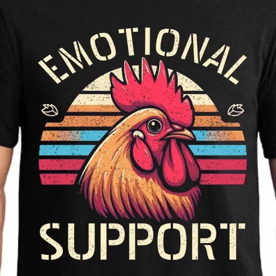 Emotional Support Chicken Cock Pajama Set