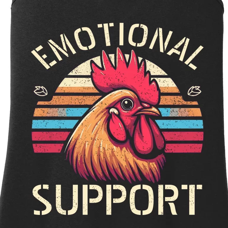 Emotional Support Chicken Cock Ladies Essential Tank