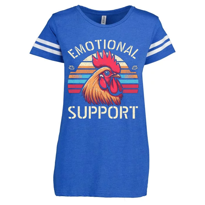 Emotional Support Chicken Cock Enza Ladies Jersey Football T-Shirt