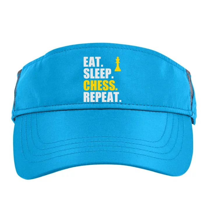 Eat Sleep Chess Repeat Perfect Chess Gift Adult Drive Performance Visor