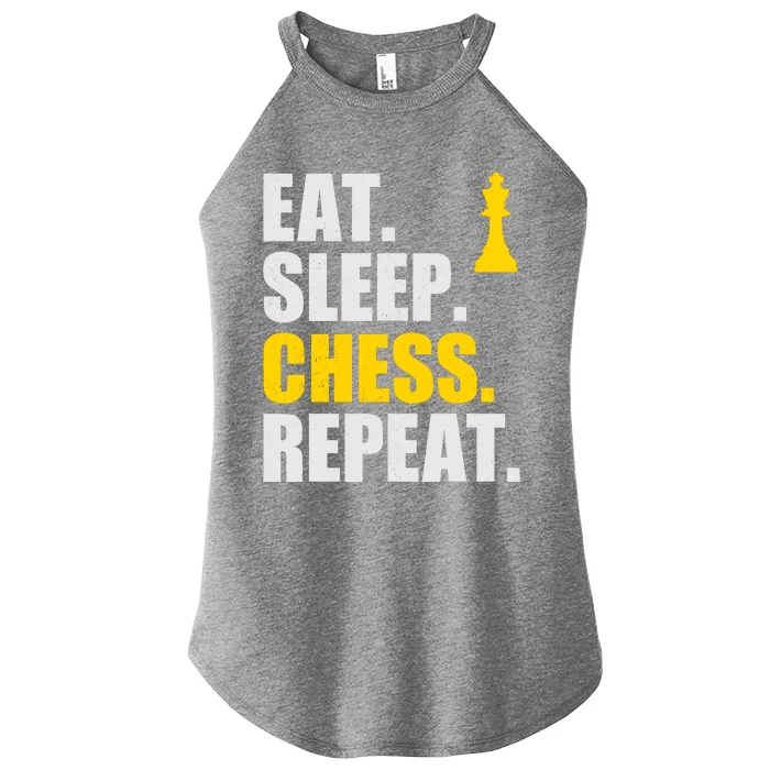 Eat Sleep Chess Repeat Perfect Chess Gift Women’s Perfect Tri Rocker Tank