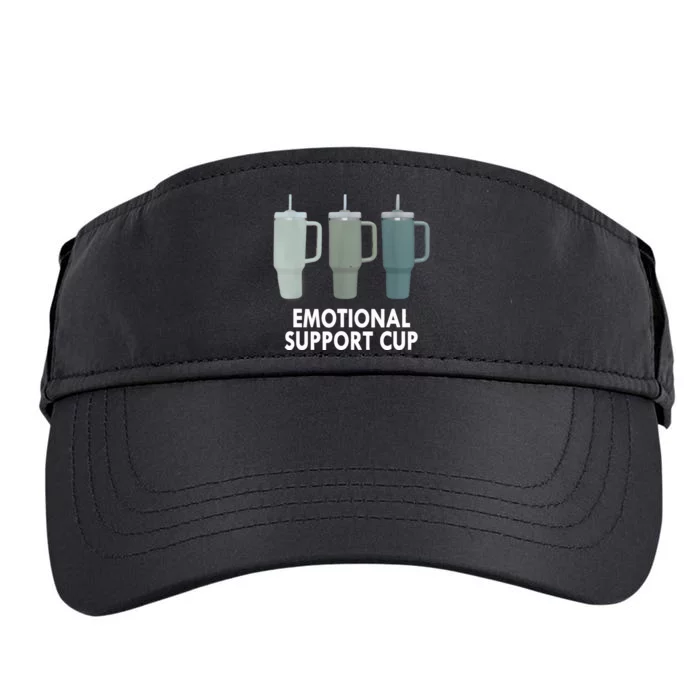 Emotional Support Cup Funny Coffee Lover Adult Drive Performance Visor