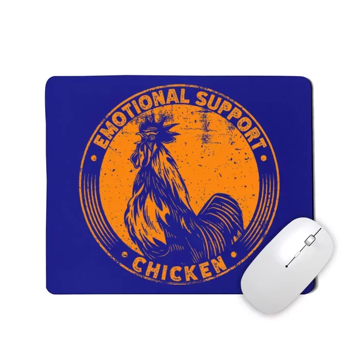 Emotional Support Chicken Cock Mousepad