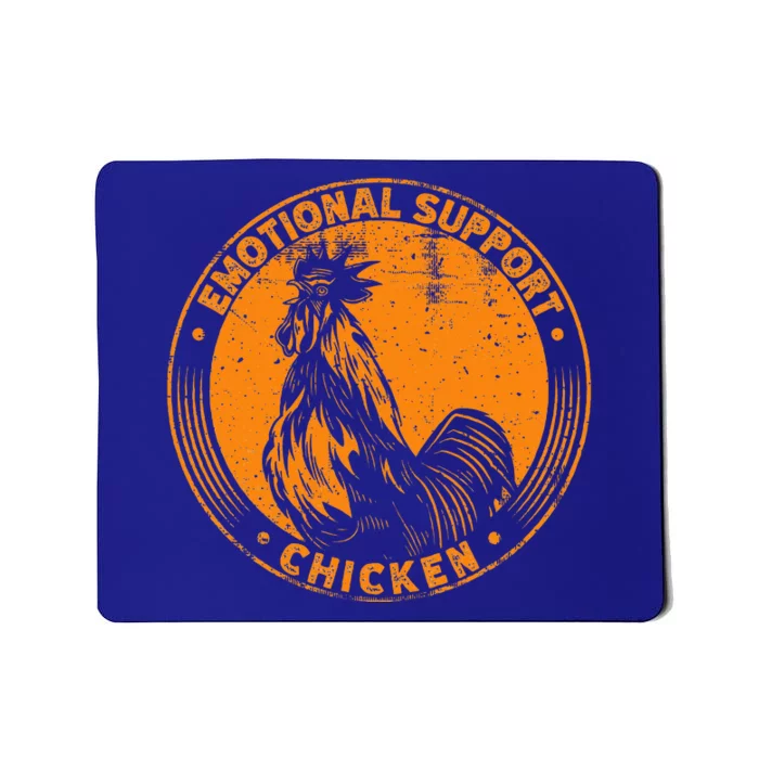 Emotional Support Chicken Cock Mousepad