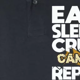 Eat Sleep Crush Cancer Repeat Cancer Survivor Fighter Softstyle Adult Sport Polo