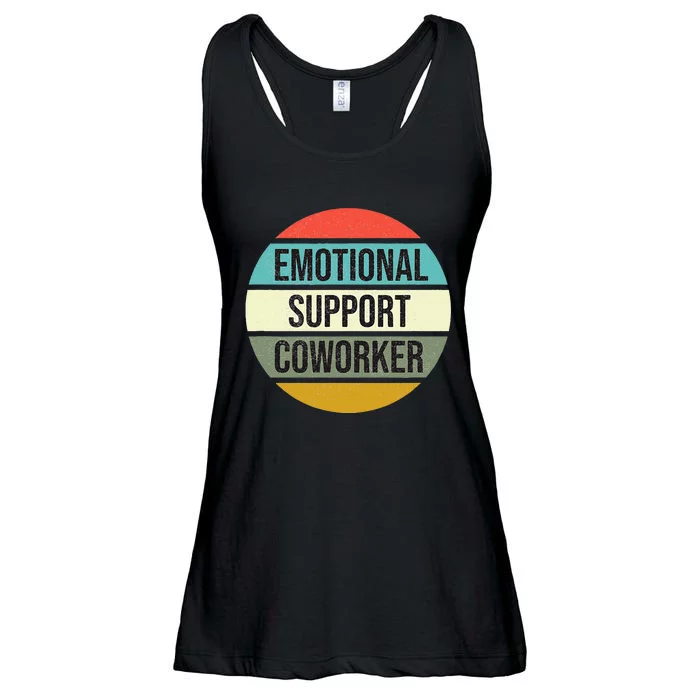 Emotional Support Coworker Ladies Essential Flowy Tank