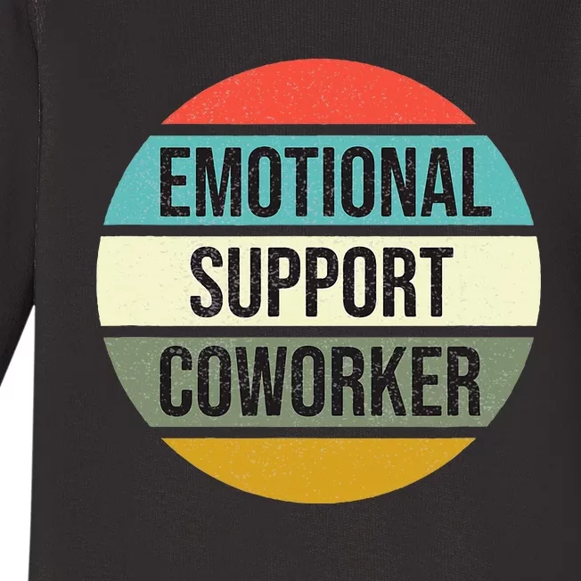 Emotional Support Coworker Baby Long Sleeve Bodysuit