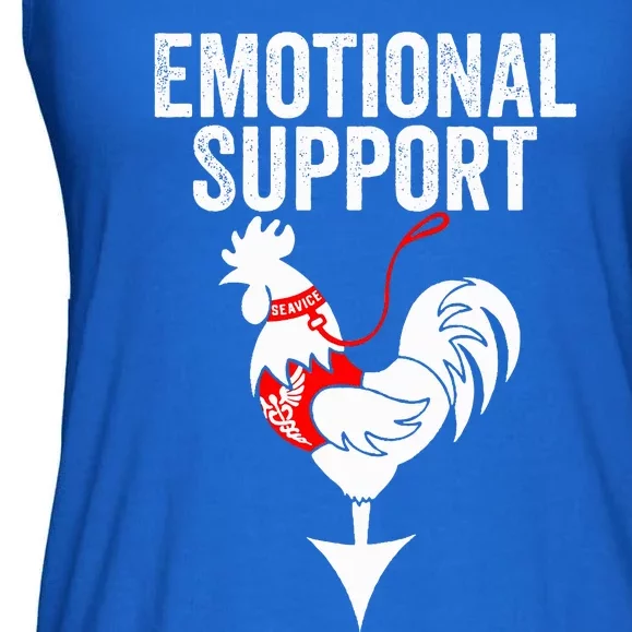 Emotional Support Chicken Emotional Support Cock Ladies Essential Flowy Tank