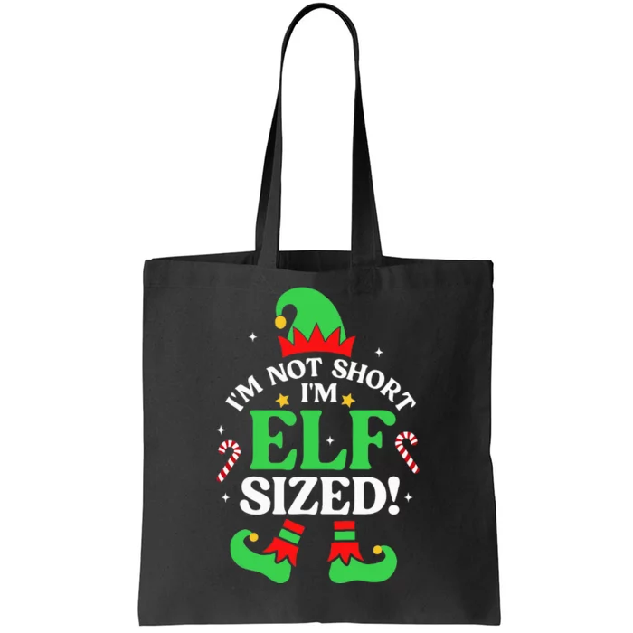 Elf Sized Christmas Pajama Xmas Holiday Festive Sleepwear Tote Bag