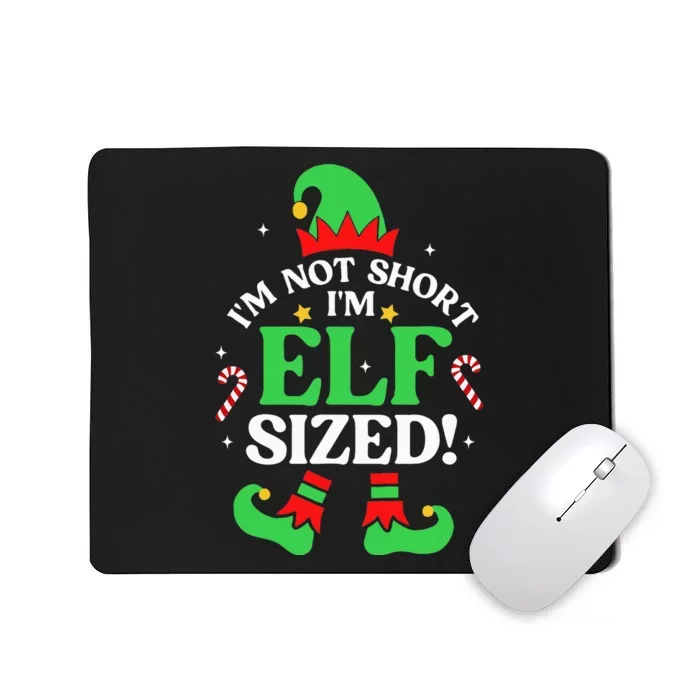 Elf Sized Christmas Pajama Xmas Holiday Festive Sleepwear Mousepad