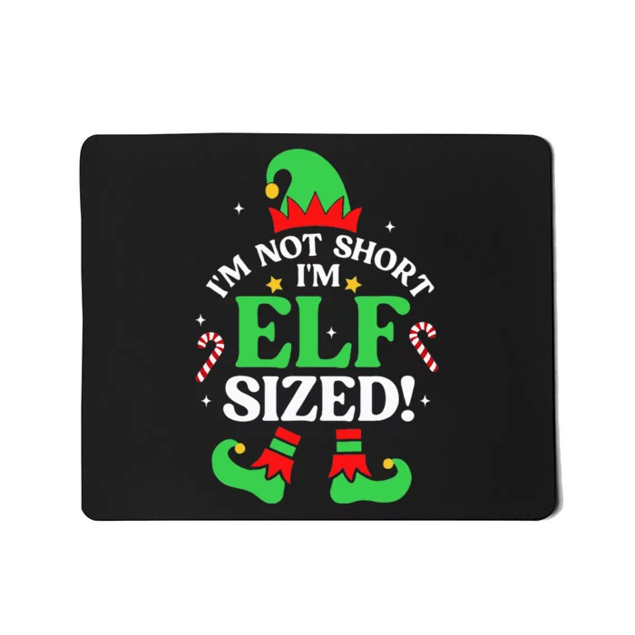 Elf Sized Christmas Pajama Xmas Holiday Festive Sleepwear Mousepad