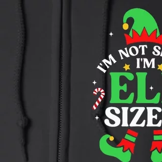 Elf Sized Christmas Pajama Xmas Holiday Festive Sleepwear Full Zip Hoodie