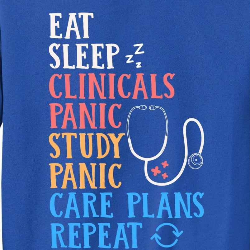 Eat Sleep Clinical Panic Study Care Plans Repeat Nurse Great Gift Sweatshirt