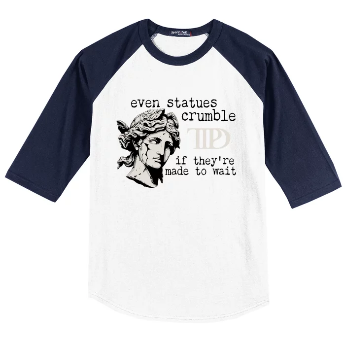 Even Statues Crumble Ttpd Album Baseball Sleeve Shirt