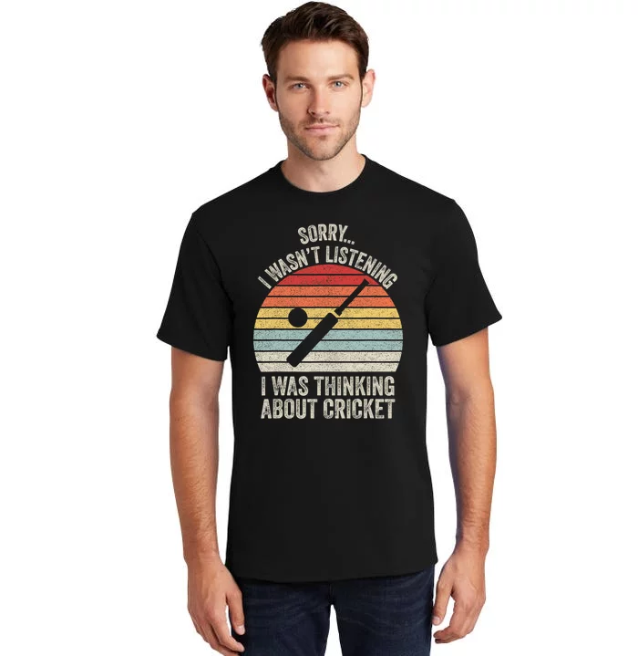 Eat Sleep Cricket Repeat Field Sports Cricketer Player Tall T-Shirt