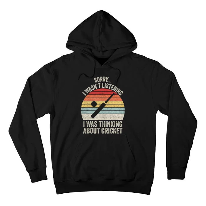 Eat Sleep Cricket Repeat Field Sports Cricketer Player Tall Hoodie