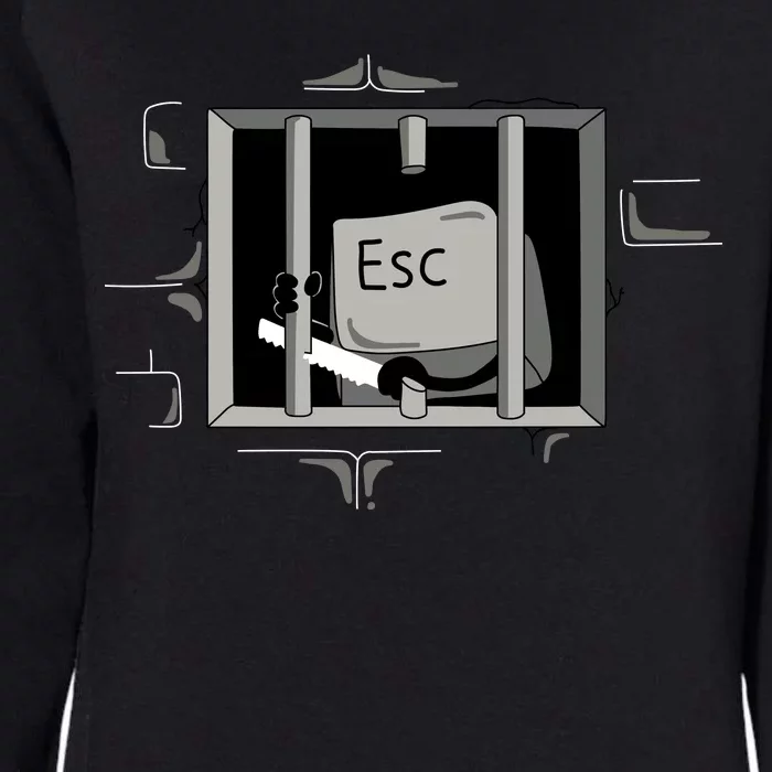 Escape Key Womens California Wash Sweatshirt