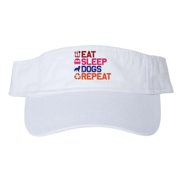 Eat Sleep Dogs Repeat Valucap Bio-Washed Visor