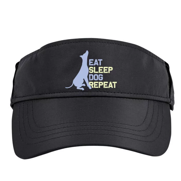 Eat Sleep Dog Repeat Adult Drive Performance Visor