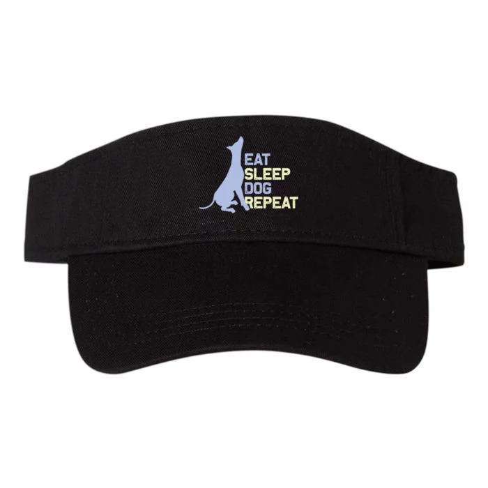 Eat Sleep Dog Repeat Valucap Bio-Washed Visor