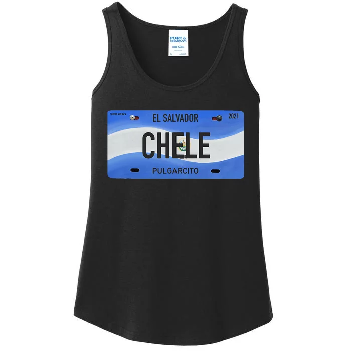 El Salvador Design With Typical Phrases Chele Ladies Essential Tank