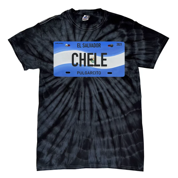 El Salvador Design With Typical Phrases Chele Tie-Dye T-Shirt