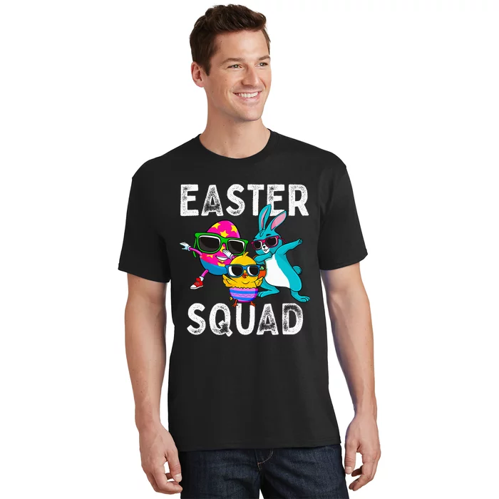 Easter Squad Dabbing Bunny Chick Egg Hunting Matching Family T-Shirt