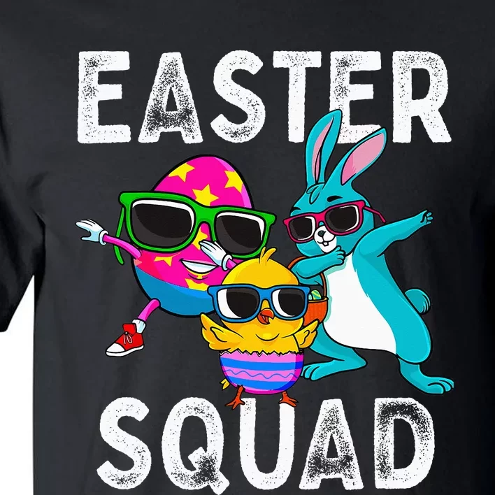 Easter Squad Dabbing Bunny Chick Egg Hunting Matching Family Tall T-Shirt