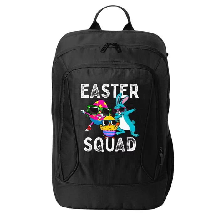 Easter Squad Dabbing Bunny Chick Egg Hunting Matching Family City Backpack