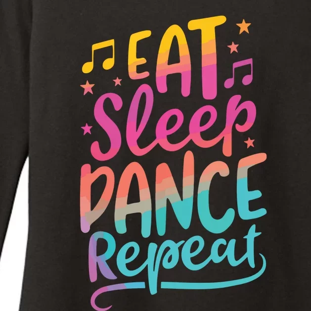 Eat Sleep Dance Repeat Dancing Boy Girl Funny Dancer Gift Womens CVC Long Sleeve Shirt