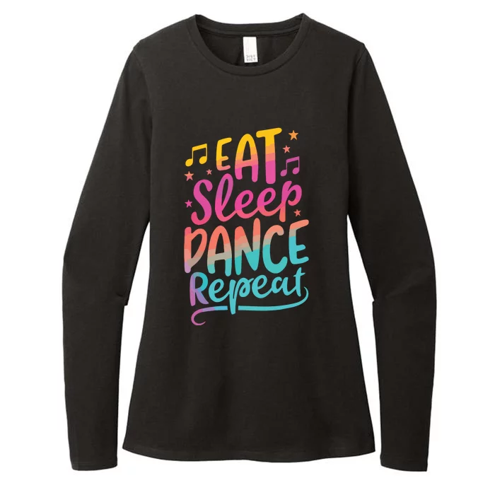 Eat Sleep Dance Repeat Dancing Boy Girl Funny Dancer Gift Womens CVC Long Sleeve Shirt