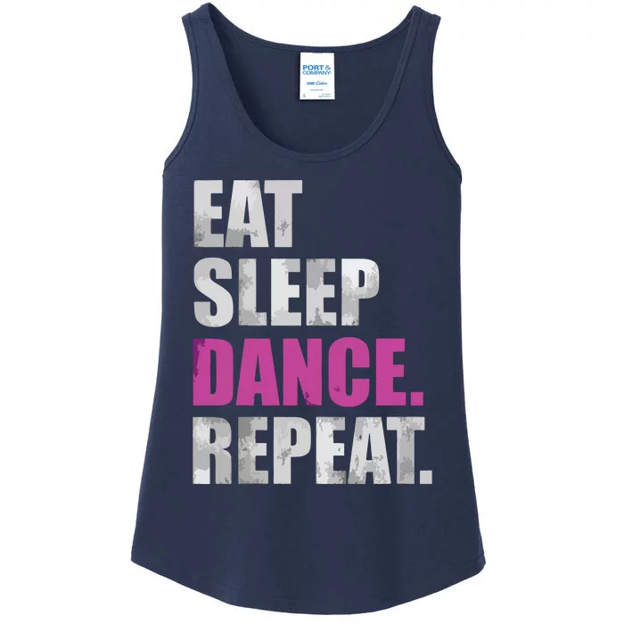 Eat Sleep Dance Repeat Ladies Essential Tank