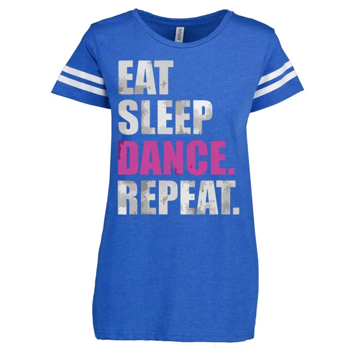 Eat Sleep Dance Repeat Enza Ladies Jersey Football T Shirt