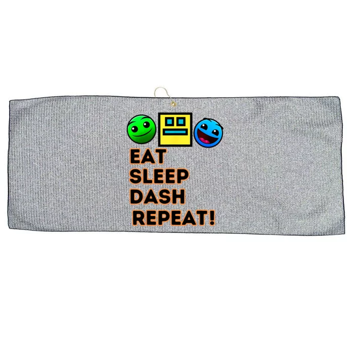 Eat Sleep Dash Repeat Video Game Geometry Video Gamer Large Microfiber Waffle Golf Towel