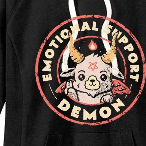 Emotional Support Demon Women's Fleece Hoodie