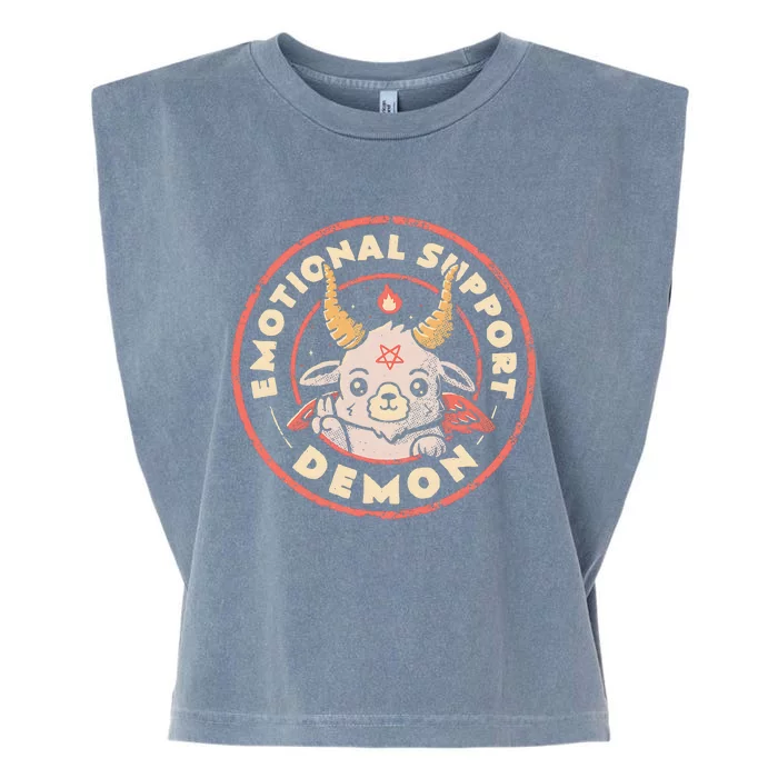 Emotional Support Demon Garment-Dyed Women's Muscle Tee