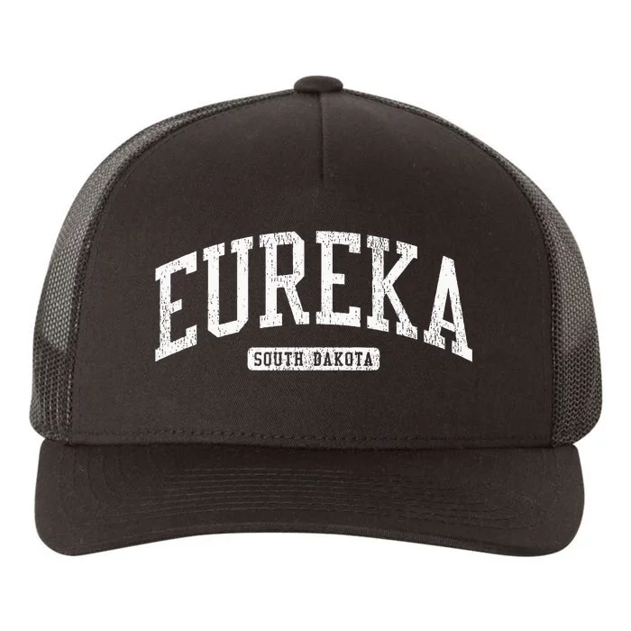 Eureka South Dakota Sd Js03 College University Style Yupoong Adult 5-Panel Trucker Hat